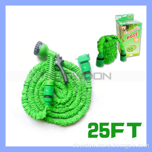 25ft/50ft/75ft/100ft Flexible Expandable Magic Natural Rubber Garden Hose Tube